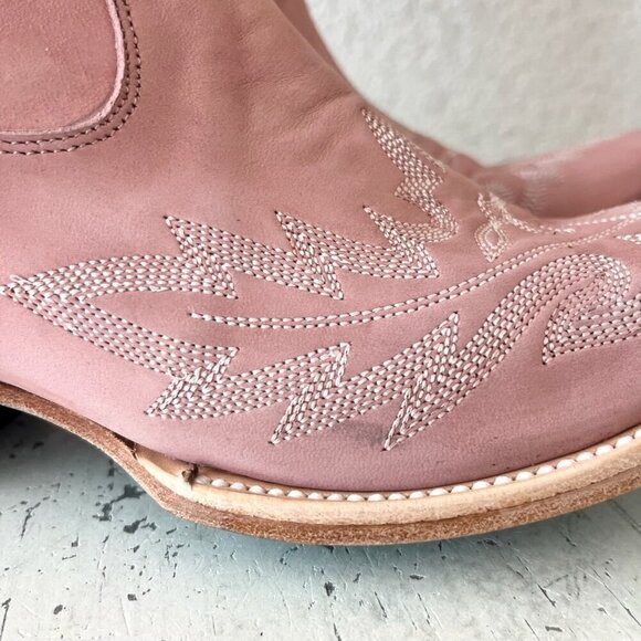 Lane LEXINGTON Over the Knee Womens Cowboy Boots 8.5 Pink Western Cowgirl Tall - Picture 3 of 16